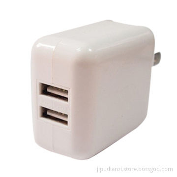 Wholesale 2.1A Dual USB Charger,LED Flash Mobile Phone Travel Charger